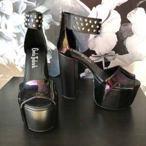 Charla Tedrick studded platform heels